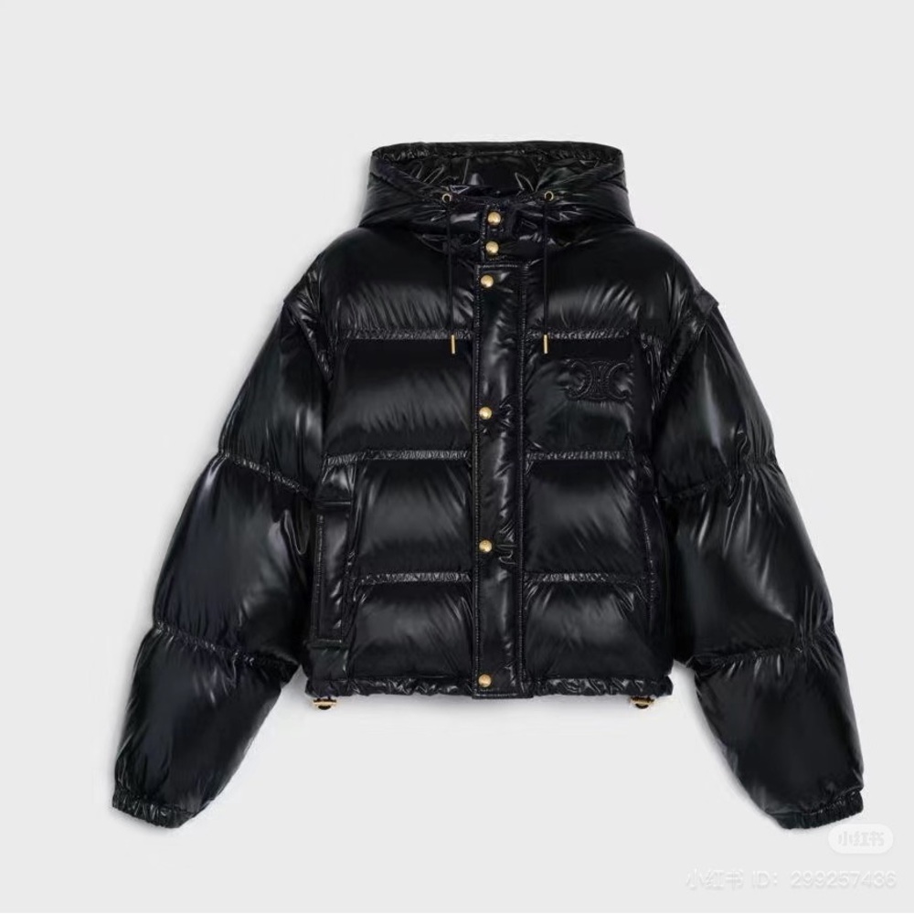 celine winter black puffer jacket